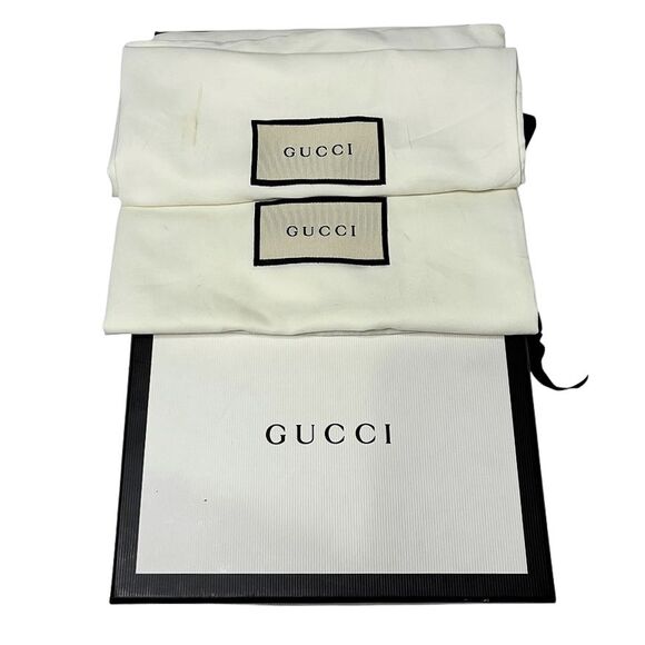 Gucci GG Marmont Quilted Nappa Leather Flats Charlotte Espadrilles 37.5 Black - Picture 4 of 10